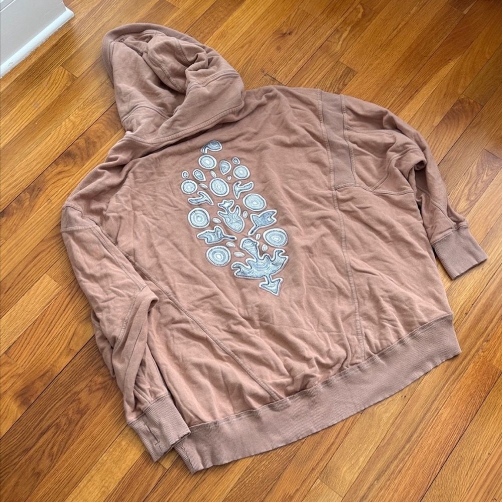 Free People All Your Love Logo Hoodie Size L - Picture 7 of 7